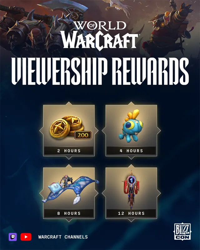 BlizzCon Twitch Drops World of Warcraft