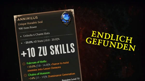 Das beste Item in Diablo 4: So farmst du ein Vernichtikus (Annihilus) Siegel