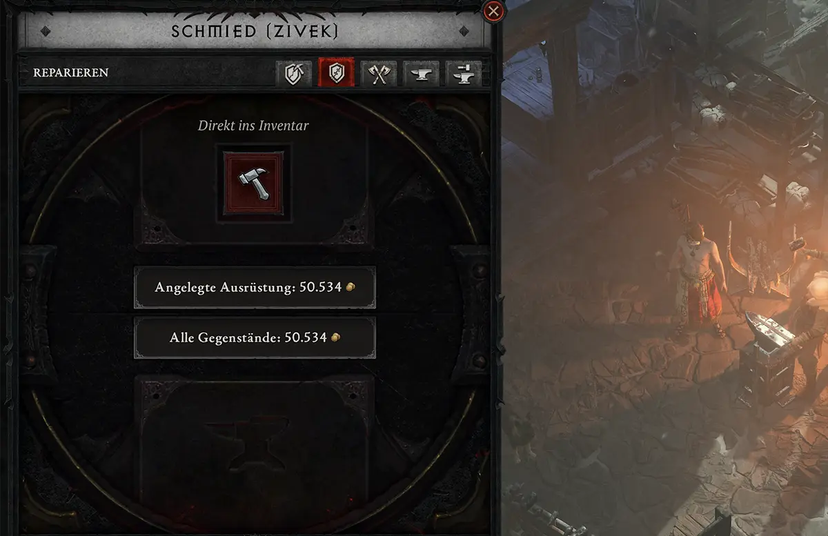 Diablo 4 Schmied Reparieren